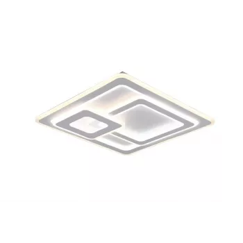 Decken-LED-Leuchte TRIO 629219331, 51×51 cm, mattweiß