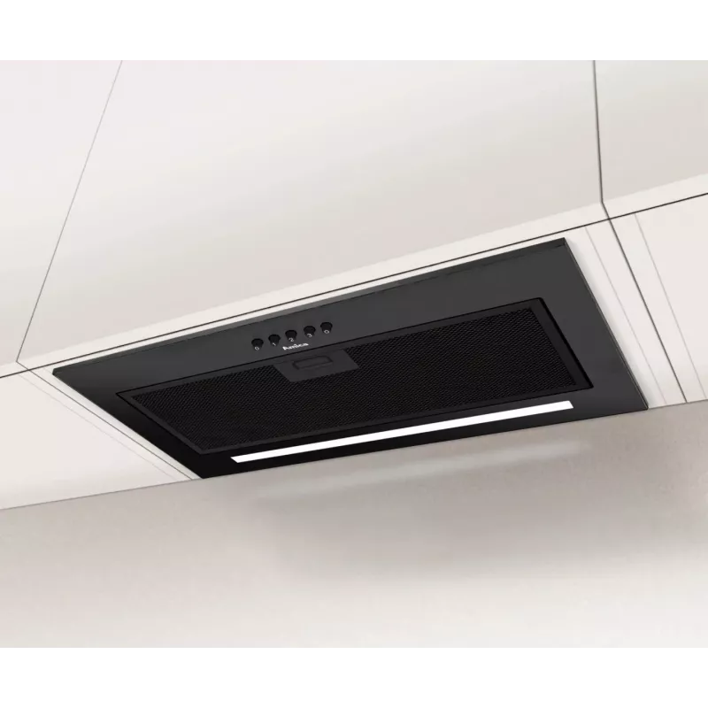 Amica OMC6271B Einbau-Dunstabzugshaube, 55 cm, 176 m3/h, 65 dB, 3 Stufen, LED-Beleuchtung, schwarz