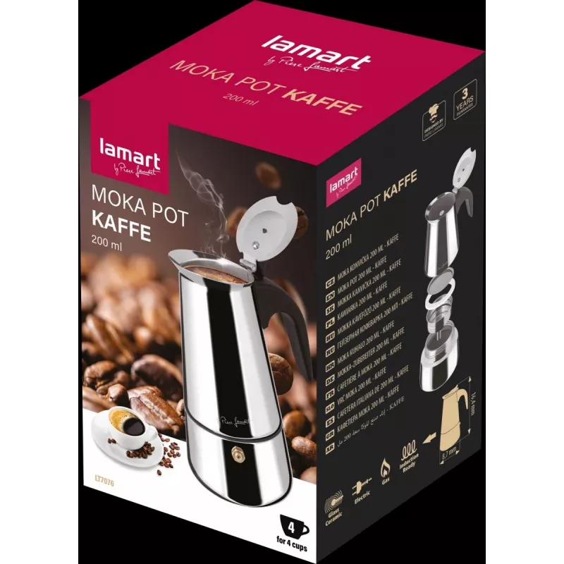 Herd-Mokkakanne LAMART LT7076 200 ml Edelstahl
