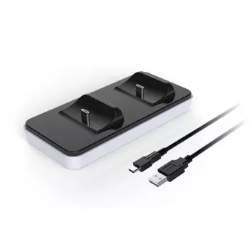 Ladestation SUBSONIC SA5608 für PlayStation-5-Controller mit zwei Schnellladeplätzen und LED-Anzeigen