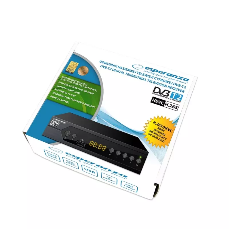 Esperanza EV107R TV-Set-Top-Box Kabel Schwarz