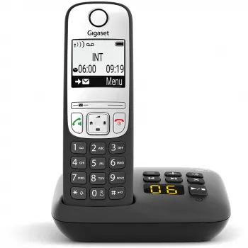 Gigaset A690A - Analog/DECT-Telefon - Schnurloses Mobilteil - Freisprecheinrichtung - 100 Einträge - Schwarz (S30852-H2830-B101)
