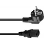 Stromkabel Omnitronic 3023520L, IEC C13 auf Netz, 3 x 0,75 mm², 0,6 m, schwarz