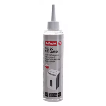 Aktenvernichteröl ActiveJet ASO-250, Wartungsöl für Büro-Aktenvernichter, 250 ml Flasche mit Applikator
