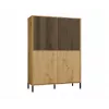 KAMARO 4DK schlank/GŁ Eiche ARTISAN DISPLAY CABINET