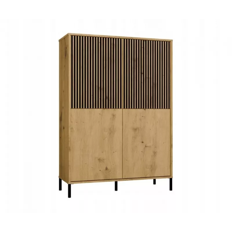 KAMARO 4DK schlank/GŁ Eiche ARTISAN DISPLAY CABINET