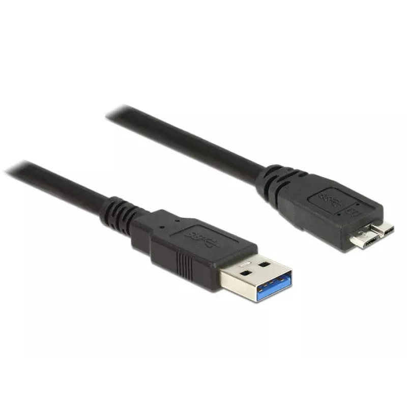 USB-Kabel DeLOCK 85074 USB 3.2 Gen 1 2 m USB A Micro-USB B Schwarz