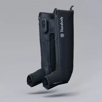 Pneumatische Erholungsstiefel Therabody RecoveryAir JetBoots Prime S — sequenzielles Kompressionssystem, Batterie, 180 min Laufzeit, schwarz, 2,51 kg