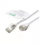 ROLINE GREEN U/FTP Patchkabel Kat.6A (Klasse EA), LSOH, schlank, Weiß, 5 m