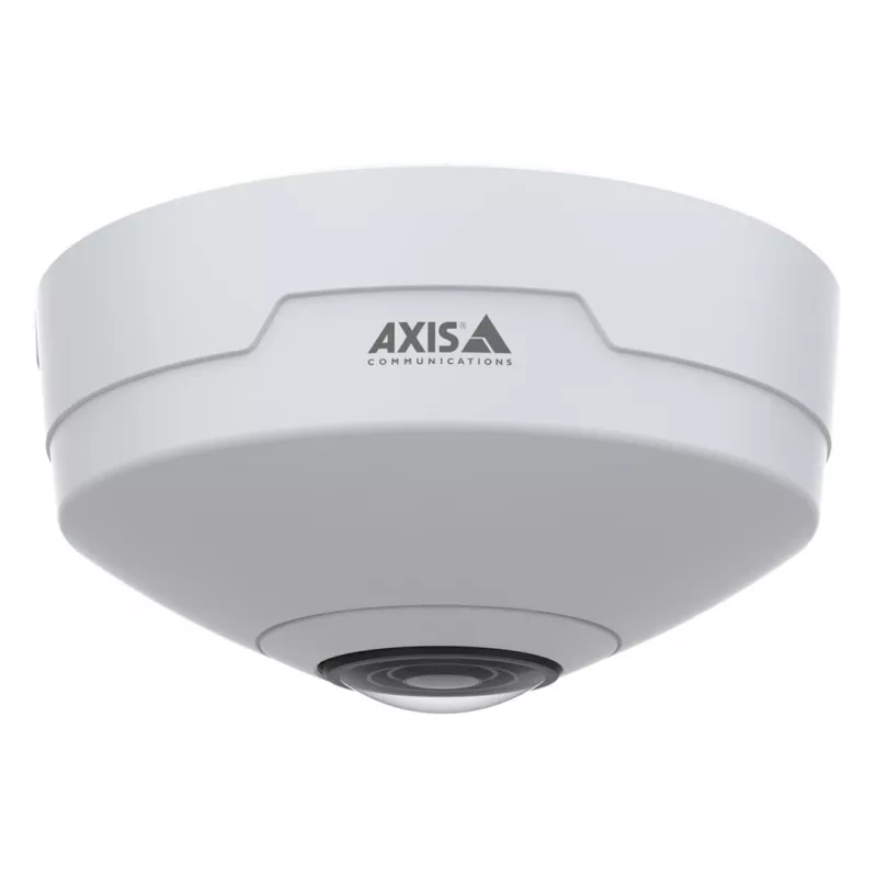 Axis M4327-P 02636-001 Panorama-Mini-Dome-IP-Kamera für innen, 6 MP, Fischauge 180/360°, Decke/Wand, Weiß