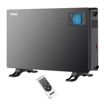 Elektrischer Konvektor-Heizlüfter NOVEEN CH7100 — 2000 W, 3 Leistungsstufen, LCD, Timer, Fernbedienung, schwarz