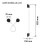 Activejet LED-Wandlampe AJE-LIVIO WW