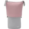 Weiches Federmäppchen WEDO My Butler – Stoff, Kunstleder, Polyester, 170×80×60 mm, Grau/Rosa
