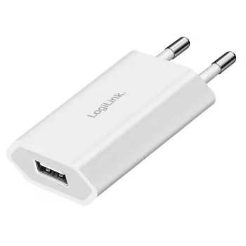 USB-A Buchse Adapter, 5W, 5V/1A, 1xUSB-A weiß