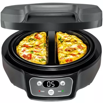 Omelett Chef OM 950, Snack Maker Anthrazit, 950 Watt