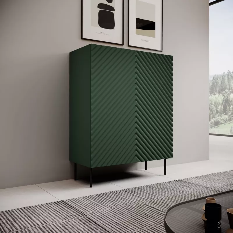 Regal cama meble ONDA ONDA 98×45×127 cm grün, bodenstehend Wandschrank