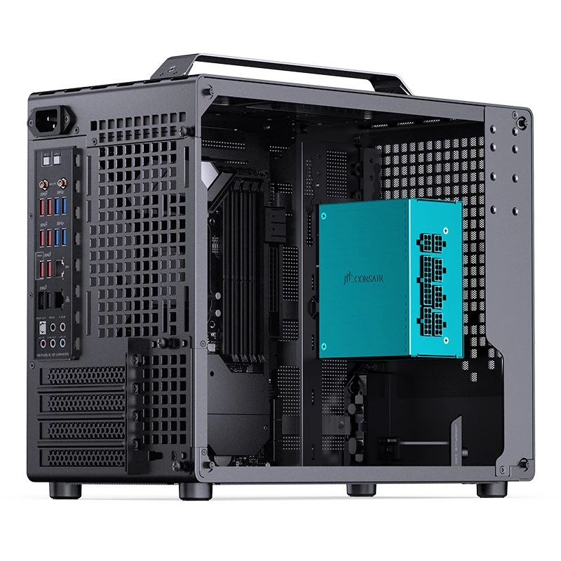 Jonsplus MATX Handgriff-Gehäuse Z20 – schwarz