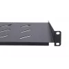 Extralink EX.14480 Fachboden für 19-Zoll-Schränke, Stahl, schwarz, 1U, 350 mm