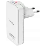nevox 45 W Dual Slim GaN USB-C/USB Ladegerät, EU/US, Weiß (2479)