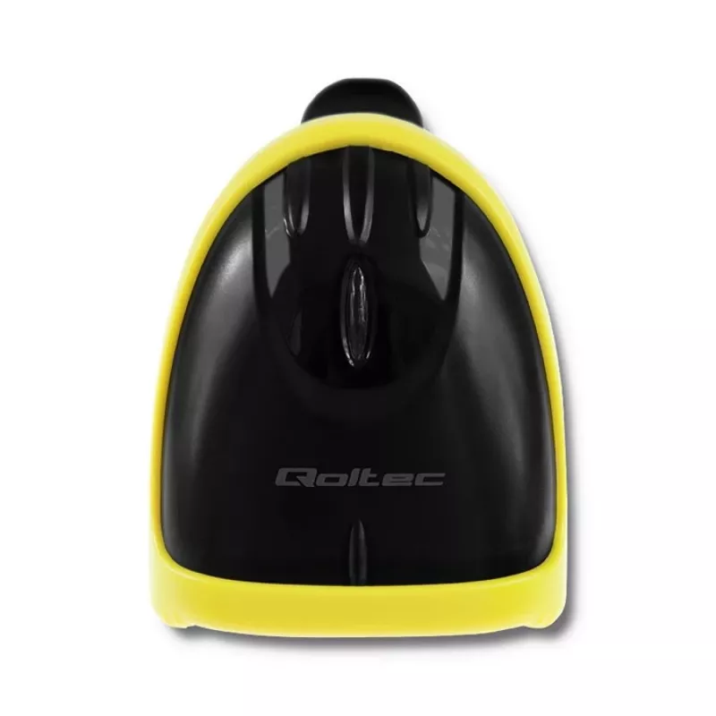 Qoltec 50867 Laser-Barcodescanner 1D/2D, USB, Schwarz