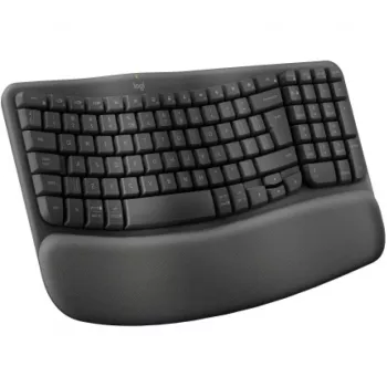 Logitech Wave Keys Tastatur Office RF Wireless + Bluetooth QWERTY US International Graphite