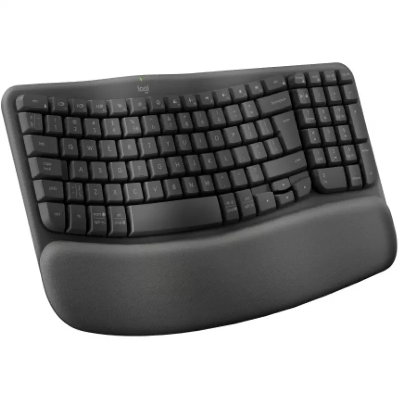 Logitech Wave Keys Tastatur Office RF Wireless + Bluetooth QWERTY US International Graphite