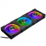 Phanteks D30 PH-F120D30_DRGB_PWM_BK01_3P 120-mm-PWM-D-RGB-Gehäuselüfter, Regular Airflow, 3er-Pack, schwarz