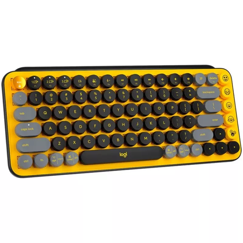 Logitech POP Keys Wireless Mechanical Tastatur Mini QWERTY Emoji Keys