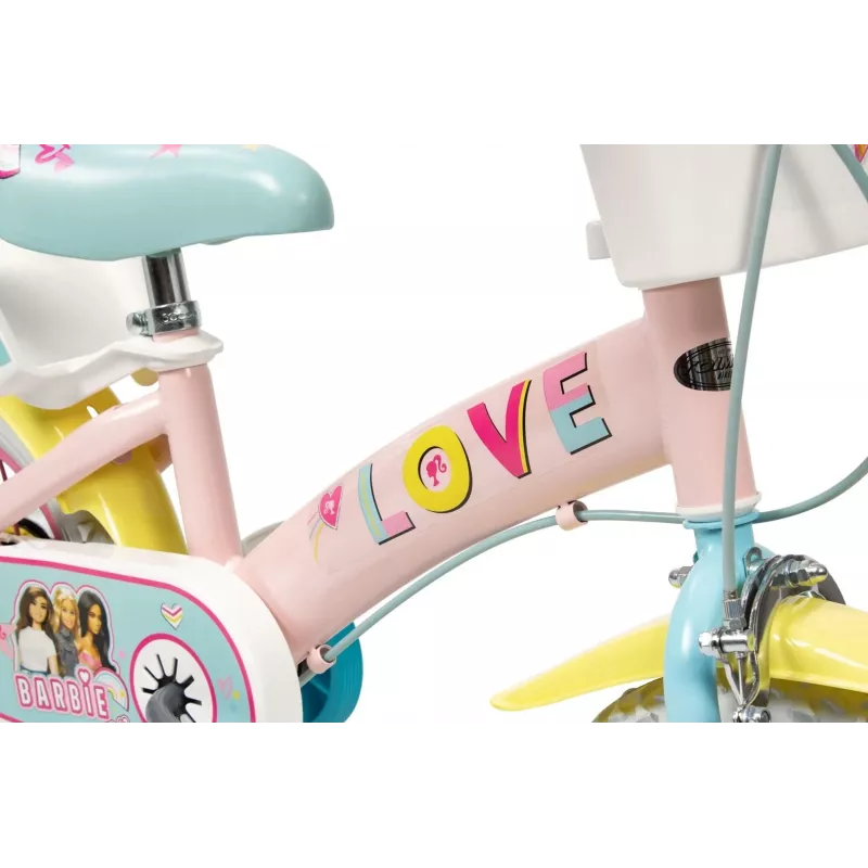 Kinderfahrrad Toimsa 12 Zoll Modell 1265 — Barbie-Design, 12-Zoll-Räder, geeignet für Kleinkinder