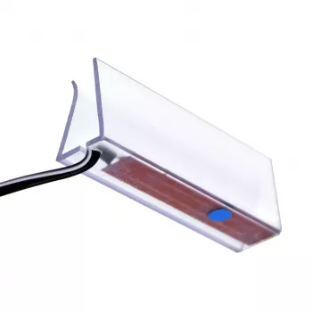 Regalmontierte LED-Leuchte cama meble 4LED BI — rechteckig, Aufbau, kaltweiß, schwarz