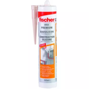 Dichtstoff FISCHER Bausilicon DBSA 310 transparent – Silikondichtstoff-Kartusche 310 ml