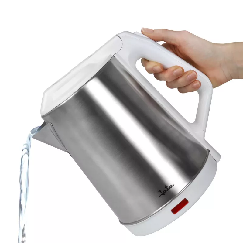 Jata JEHA1723 Wasserkocher, 2 l, 1500 W, Edelstahl, Weiß