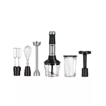 Stabmixer MPM MBL-42M — 1500 W, Edelstahlgehäuse, variable Geschwindigkeit, Turbo, Zubehör