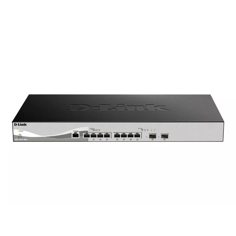 D-Link DXS-1210-10TS Managed L2/L3 10G Ethernet (100/1000/10000) 1U Schwarz, Silber
