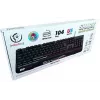 Rebeltec SHARK Gaming-Tastatur in voller Größe, RGB, integrierte Handballenauflage, wasserdicht