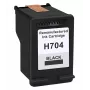 Superbulk B-H704Bk Tintenpatrone, Schwarz, Ersatz für HP 704 (CN692AE)