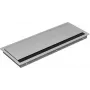 Bachmann CONI COVER Long 338.0080 Einbau-Anschlussabdeckung, Stahl, Silbergrau