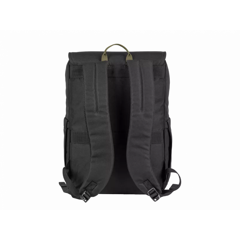 NATEC Niala NTO-2239 Laptop-Rucksack 39,6 cm (15,6 Zoll), 18 L, spritzwassergeschützt, recyceltes Polyester, Schwarz/Dunkelgrün