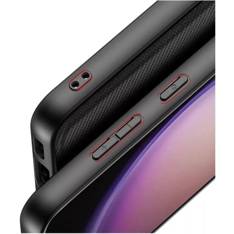 nevox StyleShell NYLO 2469 Handyhülle für Samsung Galaxy S25+, Polycarbonat/TPU/Nylon, Schwarz