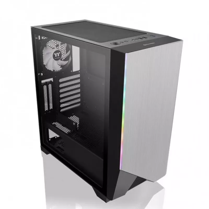 PC-Gehäuse Thermaltake H550 TG ARGB Midi-Tower Schwarz, Grau