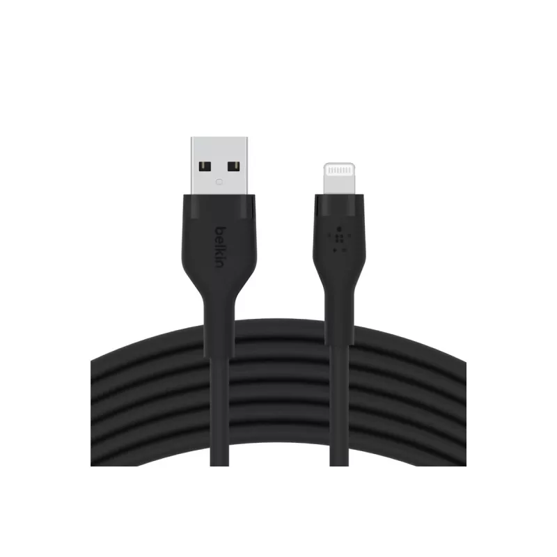 Belkin BOOST CHARGE Flex USB-A-auf-Lightning-Kabel CAA008BT1MBK, 1 m, Schwarz