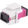 Glasfaser-Keystone-Steckverbinder ShiverPeaks SC-SC Simplex Violett