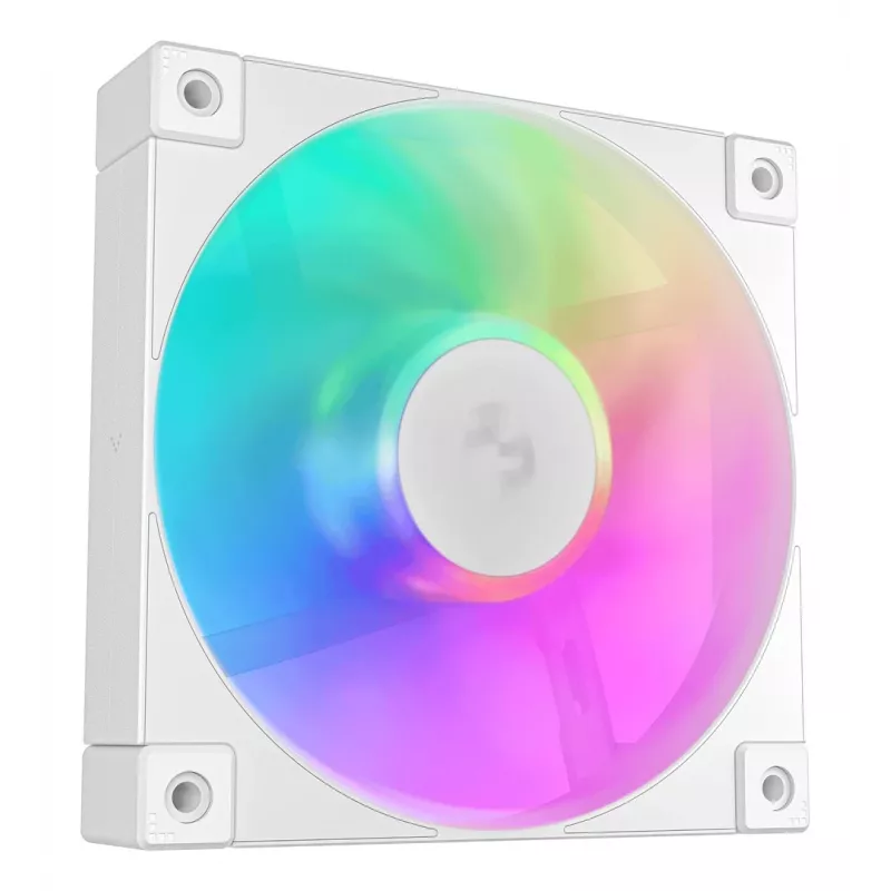 DeepCool FD12 ARGB WH R-FD12-WHAPN3-G Gehäuselüfter, 120 mm, 3er-Pack, weiß