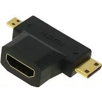 ShiverPeaks BS77414 Mini / Micro HDMI T-Adapter