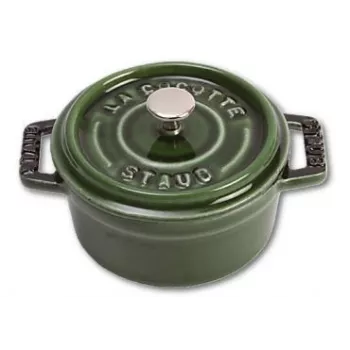 Staub 40509-804 Mini Cocotte 10 cm, Basilikumgrün, Gusseisen