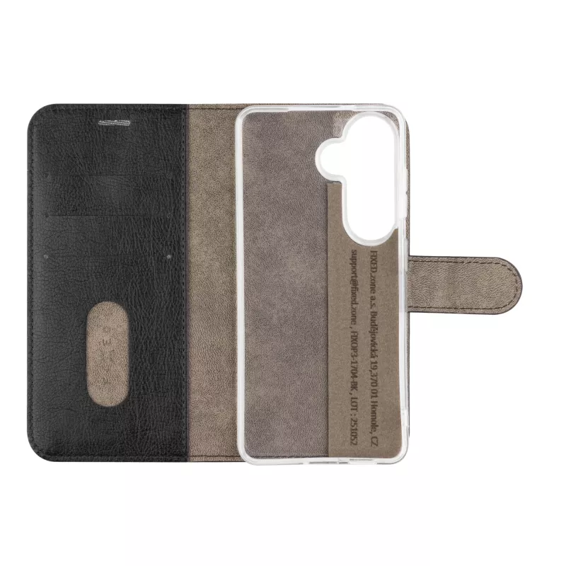 Fixed Opus Book Case für Samsung Galaxy S26, schwarz, Leder