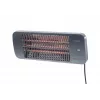 Quarz-Elektroheizstrahler SUNRED LUG-2000W — 2000 W, Quarzglaselement, für den Außenbereich, Wandmontage, IP24, schwarz