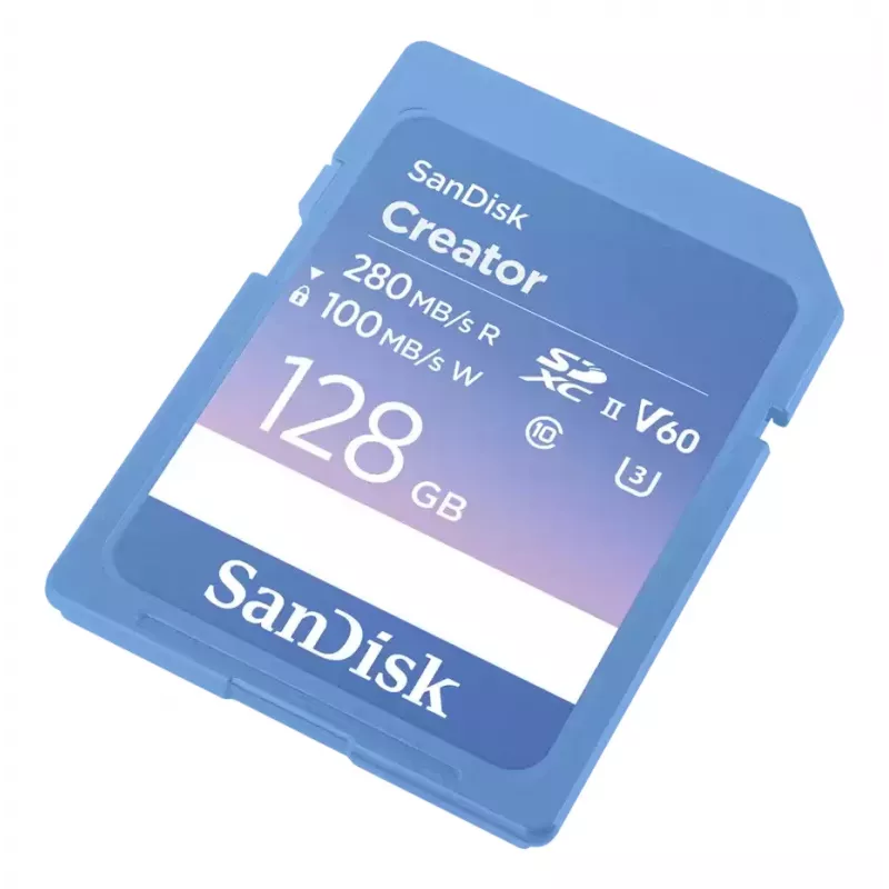 SanDisk Creator SD-Speicherkarte UHS-II 128 GB Übertragungsgeschwindigkeiten bis zu 280 MB/s