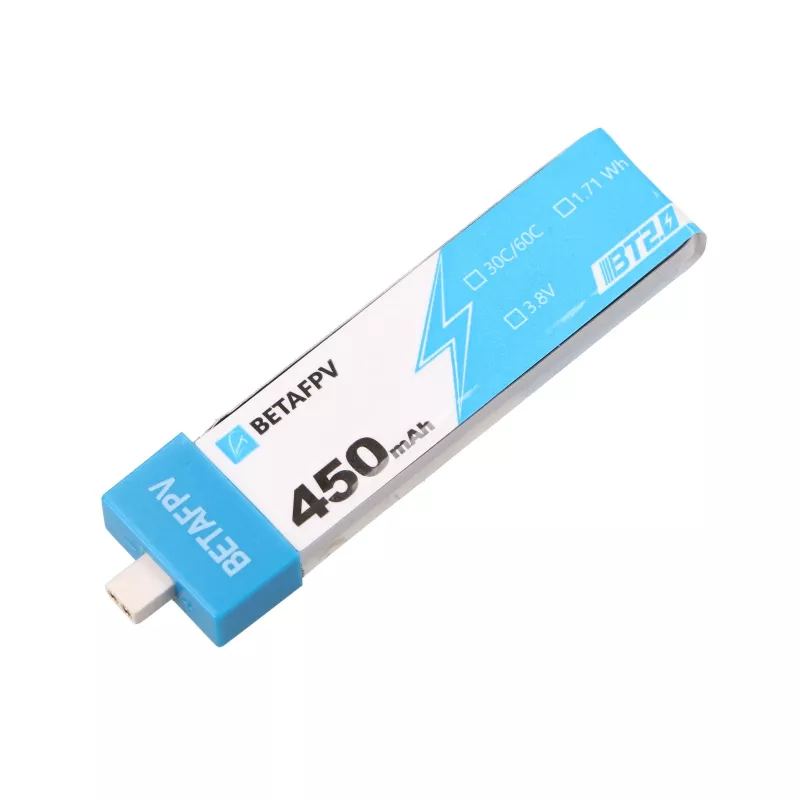 1S BetaFPV BT2.0 Drohnenakku-Pack 450mAh 4er-Pack, 3,8V