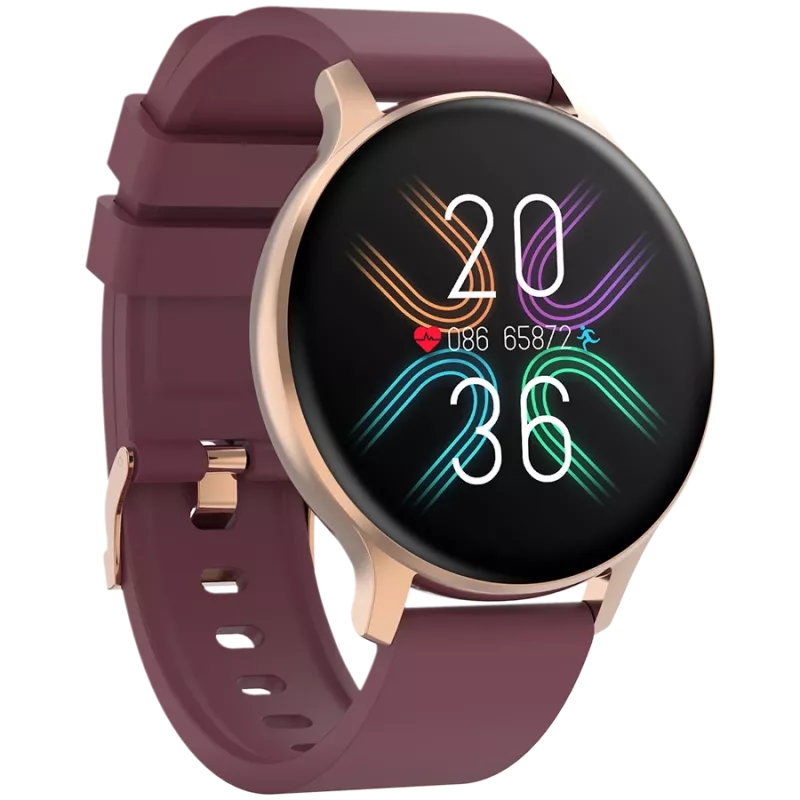 Smartwatch Badian SW-68 rose-gold red 45mm EN